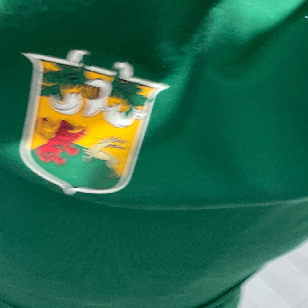Green Ireland jacket with Crest Logo